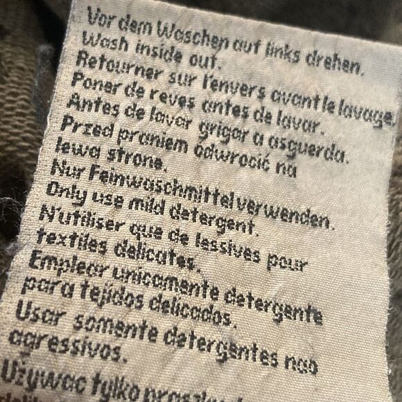 Oui Moments Jacket‎ Womens 8 Cotton Knit Blazer Olive Green Single Breasted - Picture 11 of 12